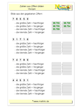 Zahlen bestimmen bis 100000 (II) (Klasse 4) - ©2020, www.mathiki.de
