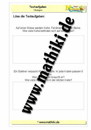 Klasse 3: Textaufgaben zur Division - ©2011-2016, www.mathiki.de - Ihre Matheseite im Internet