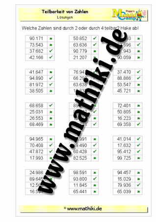 Teilbarkeit testen (zwei Zahlen mit ODER verbunden) bis 100.000 - ©2011-2016, www.mathiki.de - Ihre Matheseite im Internet