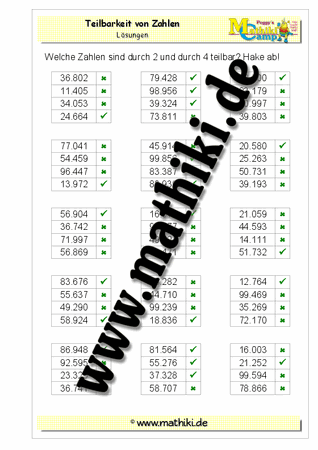 Teilbarkeit testen (zwei Zahlen mit UND verbunden) bis 100.000 - ©2011-2016, www.mathiki.de - Ihre Matheseite im Internet