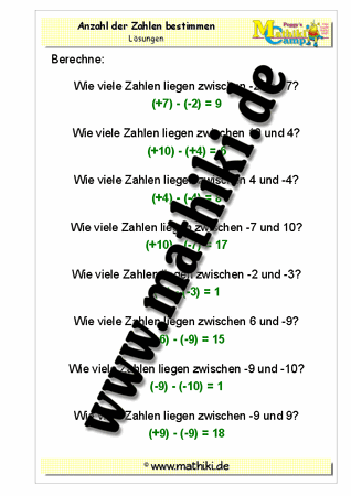 Ganze Zahlen: Anzahl der Zahlen bestimmen - ©2011-2016, www.mathiki.de - Ihre Matheseite im Internet