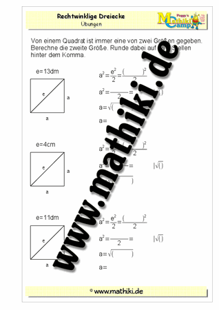 Pythagoras im Quadrat (I) - ©2011-2018, www.mathiki.de
