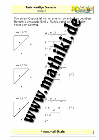 Pythagoras im Quadrat (II) - ©2011-2018, www.mathiki.de