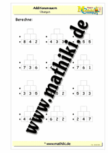 Zahlenmauer Addition bis 20 (I) - ©2011-2019, www.mathiki.de