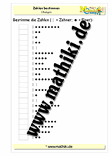 Zahlen bestimmen bis 20 - ©2011-2019, www.mathiki.de