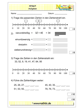 3. Klassenarbeit Mathe (Klasse 2) - ©2011-2019, www.mathiki.de
