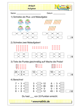 8. Klassenarbeit Mathe (Klasse 2) - ©2011-2019, www.mathiki.de