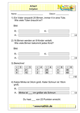 9. Klassenarbeit Mathe (Klasse 2) - ©2011-2019, www.mathiki.de
