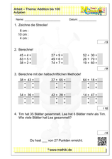 10. Mathearbeit (2. Klasse) - ©2023, www.mathiki.de