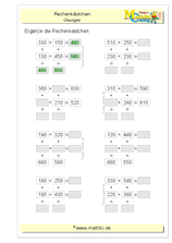 Rechengitter Addition bis 1000 (II) (Klasse 3) - ©2011-2020, www.mathiki.de