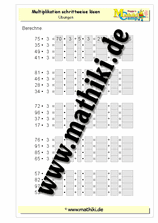 Schrittweise multiplizieren - ©2011-2018, www.mathiki.de