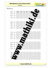 Schrittweise multiplizieren - ©2011-2018, www.mathiki.de