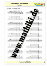 Schrittweise multiplizieren - ©2011-2018, www.mathiki.de