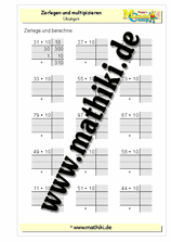 Schrittweise multiplizieren - ©2011-2018, www.mathiki.de