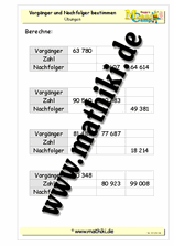 Vorgänger / Nachfolger bis 100000 - ©2011-2018, www.mathiki.de
