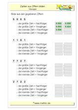 Zahlen bestimmen bis 10000 (III) (Klasse 4) - ©2020, www.mathiki.de