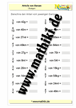 Bruchteile von Größen (III) - ©2011-2019, www.mathiki.de