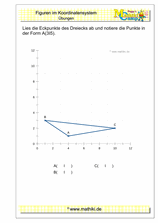 Figuren im Koordinatensystem (III) (Klasse 5/6) - 2019, www.mathiki.de