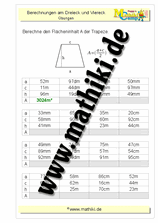 Trapez: Flächeninhalt - ©2011-2019, www.mathiki.de