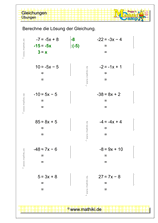 Gleichungen lösen (IV) - ©2011-2019, www.mathiki.de