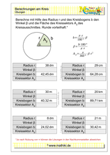 Kreisausschnitt berechnen (III) - ©2021, www.mathiki.de