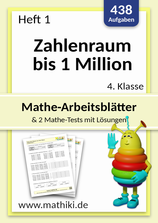 4. Klasse: Heft 1 Zahlenraum bis 1 Million